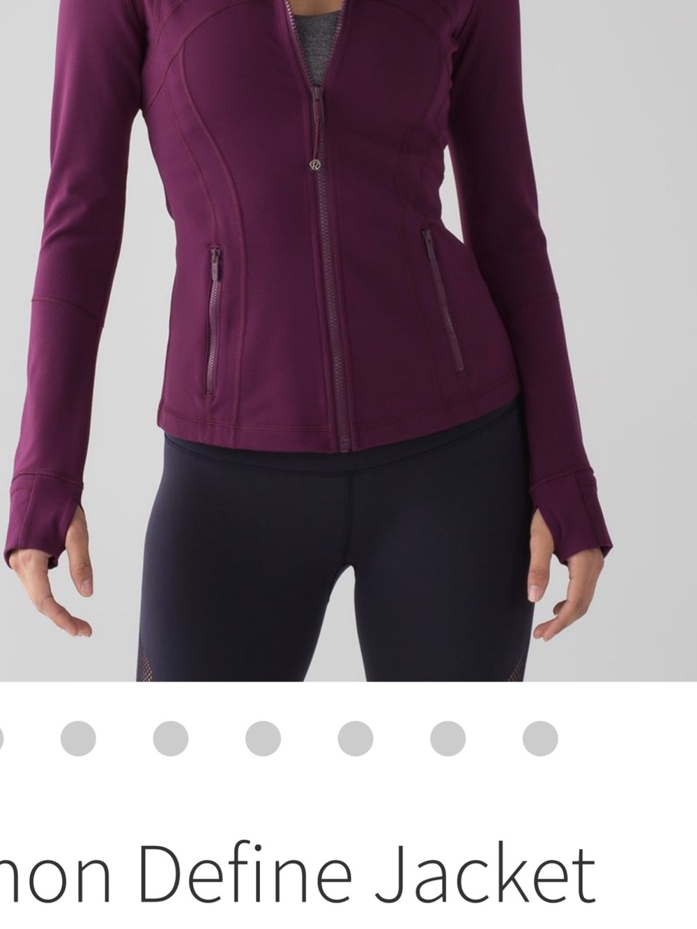lululemon athletica Plum Zip-Up Performance Jacket